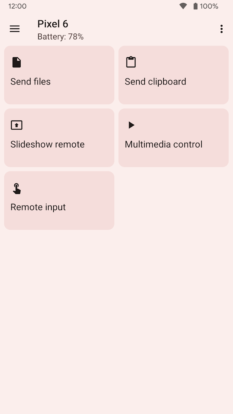 KDE Connect 的 Android 界面